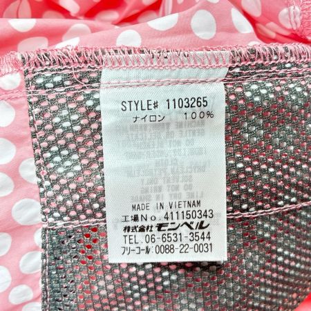 mont･bell モンベル ナイロンジャケット ドット柄 SIZE M レディース 1103265 ピンク