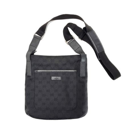  GUCCI グッチ GGキャンバス 斜め掛け ショルダーバッグ 122793 ネイビー 122793 ブラック レザー レディース 袋有