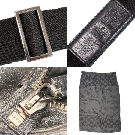  GUCCI グッチ GGキャンバス 斜め掛け ショルダーバッグ 122793 ネイビー 122793 ブラック レザー レディース 袋有