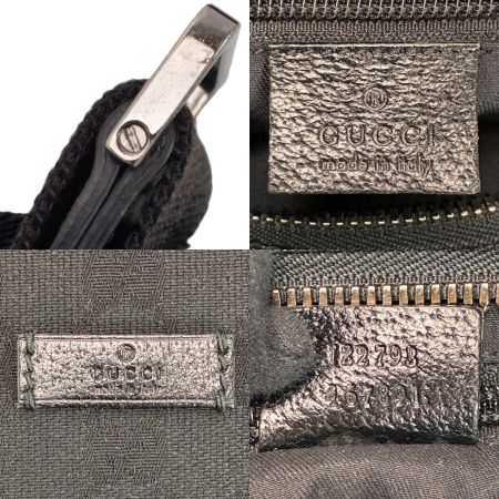  GUCCI グッチ GGキャンバス 斜め掛け ショルダーバッグ 122793 ネイビー 122793 ブラック レザー レディース 袋有