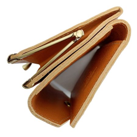  IL BISONTE イルビゾンテ 2つ折り財布 オレンジ レザー