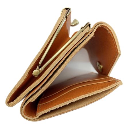  IL BISONTE イルビゾンテ 2つ折り財布 オレンジ レザー