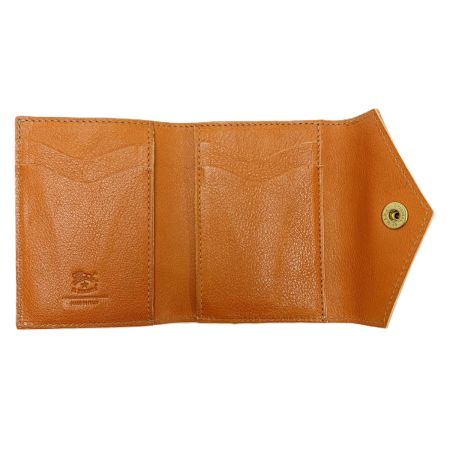  IL BISONTE イルビゾンテ 2つ折り財布 オレンジ レザー