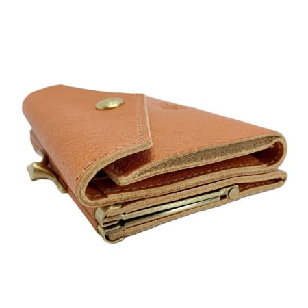  IL BISONTE イルビゾンテ 2つ折り財布 オレンジ レザー