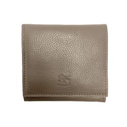 ☆☆ IL BISONTE イルビゾンテ 2つ折り財布 グレー メンズ レディース Bランク