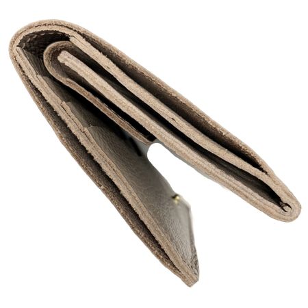  IL BISONTE イルビゾンテ 2つ折り財布 グレー メンズ レディース