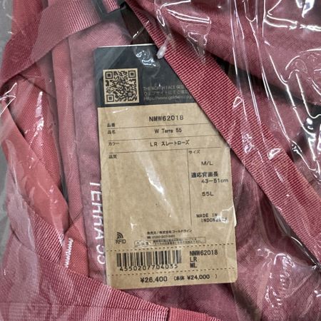  THE NORTH FACE ザノースフェイス リュック バックパック W Terra 55  NMW62018 スレートローズ M/L 55L 未使用