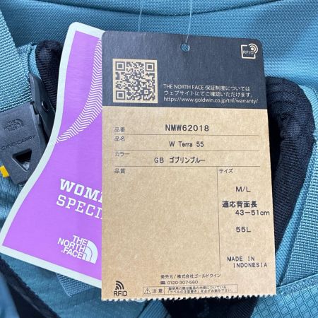 THE NORTH FACE ザノースフェイス リュック ザック W Terra 55 サイズ M/L レディース NMW62018 ゴブリンブルー