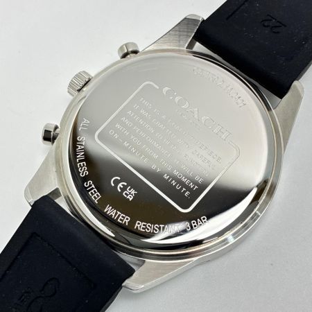 COACH コーチ コール ウォッチ クロノグラフ ブラック クォーツ メンズ 腕時計