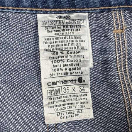 Carhartt カーハート ジーンズ デニムパンツ W35 FRB 13 DNM インディゴ メンズ