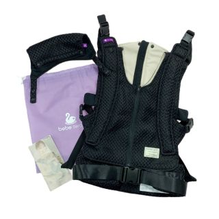 bebe swan べべスワン BTベスト 抱っこ紐 ブラック 巾着 付き - 中古