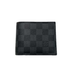 ☆☆ LOUIS VUITTON ルイヴィトン ダミエ・グラフィット ポルトフォイユ アメリゴ N60053 2つ折り財布 イニシャルイ:N.Y入 Bランク