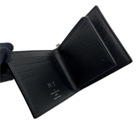  LOUIS VUITTON ルイヴィトン ダミエ・グラフィット ポルトフォイユ アメリゴ N60053 2つ折り財布 イニシャルイ:N.Y入