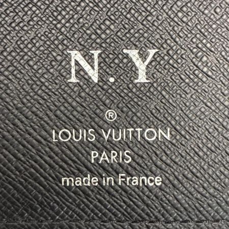  LOUIS VUITTON ルイヴィトン ダミエ・グラフィット ポルトフォイユ アメリゴ N60053 2つ折り財布 イニシャルイ:N.Y入
