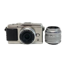 ☆☆ OLYMPUS オリンパス PEN  E-P3 シルバー ツインレンズキット ミラーレス一眼カメラ 取説・充電器付き Bランク
