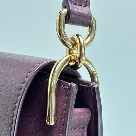 FURLA フルラ 2WAYバッグ パープル 保存袋 トラップ付 レディース 