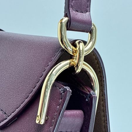 FURLA フルラ 2WAYバッグ パープル 保存袋 トラップ付 レディース 