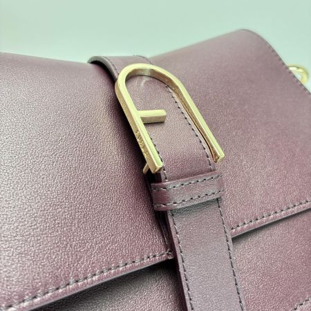 FURLA フルラ 2WAYバッグ パープル 保存袋 トラップ付 レディース 