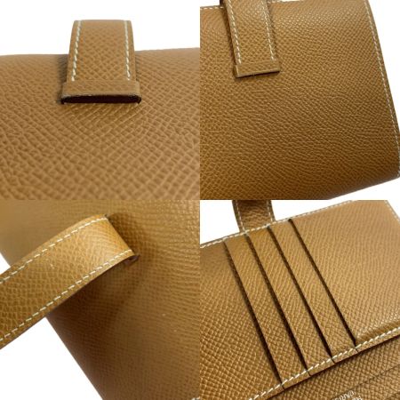  HERMES エルメス 2つ折り財布 ベアン コンパクト Z刻印 シルバー金具 H金具  箱有