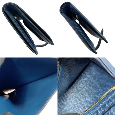  HERMES エルメス 2つ折り財布 ベアン コンパクト  D刻印 ゴールド金具 ブラック H金具  箱有