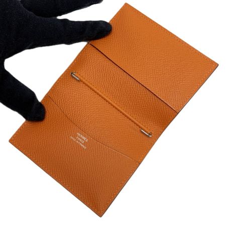  HERMES エルメス 手帳カバー アジェンダPM  オレンジ B刻印 箱付