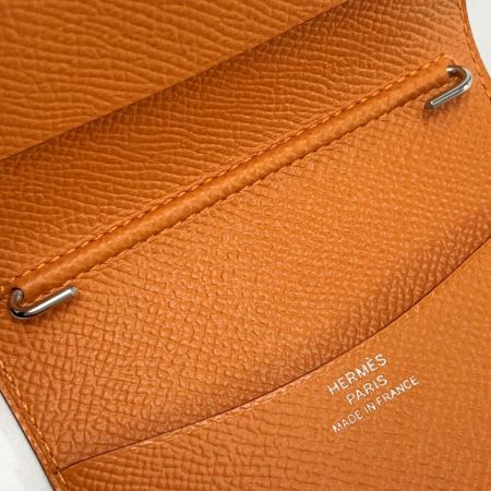  HERMES エルメス 手帳カバー アジェンダPM  オレンジ B刻印 箱付