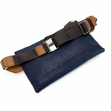  Somes Saddle ソメスサドル ジュール サコッシュ ネイビー レザー ボディバッグ 布袋有