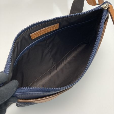  Somes Saddle ソメスサドル ジュール サコッシュ ネイビー レザー ボディバッグ 布袋有