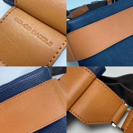  Somes Saddle ソメスサドル ジュール サコッシュ ネイビー レザー ボディバッグ 布袋有