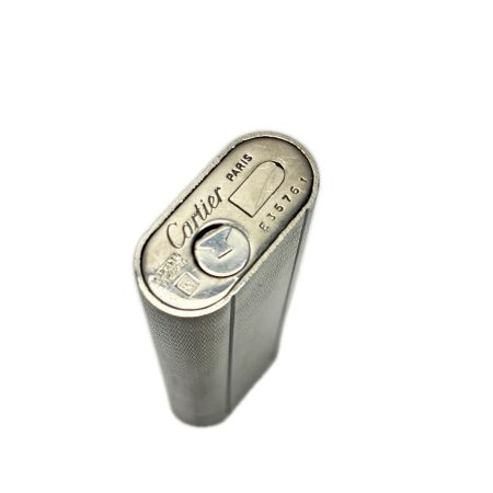  Cartier カルティエ ガスライター ギョーシェ模様 オーバルローラー