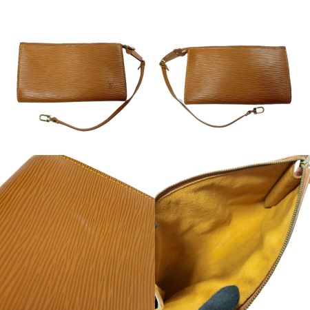  LOUIS VUITTON ルイヴィトン エピ ランドネPM ワンショルダーバッグ M52353 ブラウン ミニポーチ 袋付