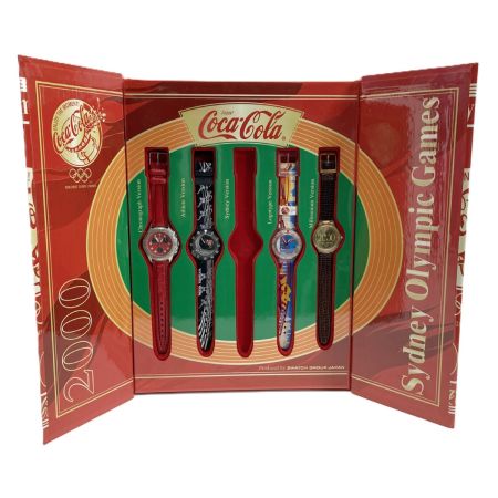 Coca-Cola コカコーラ 2000年 シドニーオリンピック 記念 クォーツ 4本セット 腕時計 SWATCH