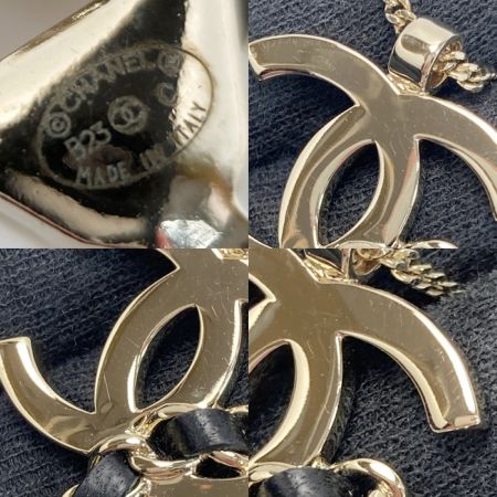  CHANEL シャネル ココマーク マトラッセ バッグモチーフ ネックレス B23C ゴールド×ホワイト GP