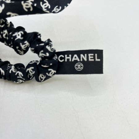  CHANEL シャネル ヘアアクセサリー シュシュ シルク ブラック ココマーク 23Ｐ ブラック