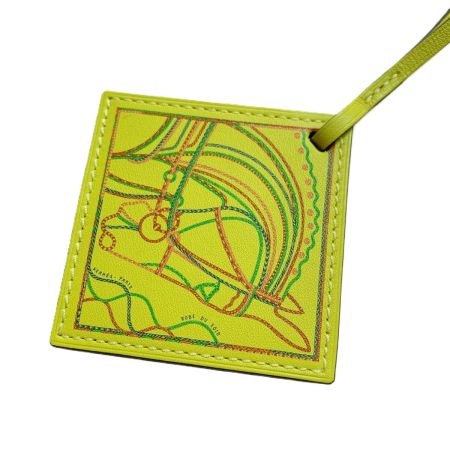  HERMES エルメス キーホルダー カレナノバッグチャーム イエロー