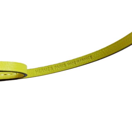  HERMES エルメス キーホルダー カレナノバッグチャーム イエロー