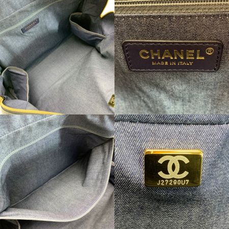  CHANEL シャネル ロゴ ボウラーバッグ ステッチ カーフスキン  ブラック ボストンバッグ