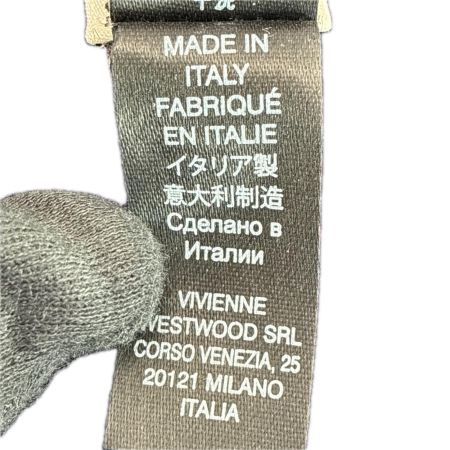 Vivienne Westwood ヴィヴィアン・ウエストウッド ウールxナイロン バイカラーウールマフラー ITALY製 レッド×ネイビー