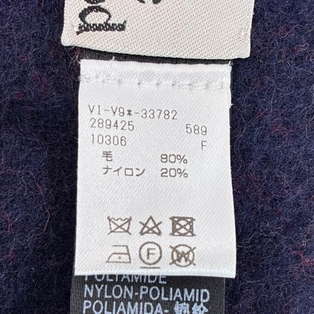 Vivienne Westwood ヴィヴィアン・ウエストウッド ウールxナイロン バイカラーウールマフラー ITALY製 レッド×ネイビー