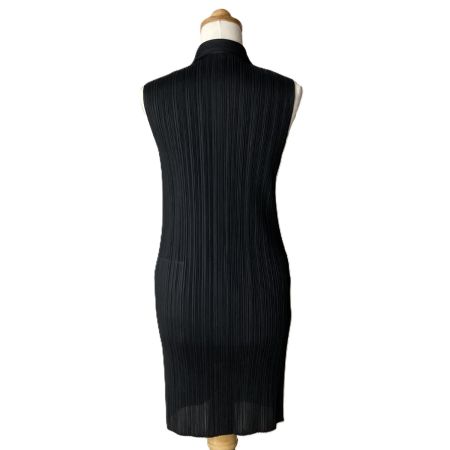  ISSEY MIYAKE イッセイミヤケ PLEATS PLEASE ワンピース ベスト PP04-JH320 ブラック サイズ 3 レディース