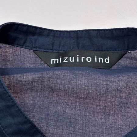 mizuiro-ind ミズイロインド シャツ 長袖 SIZE 不明 3-230043 ネイビー レディース