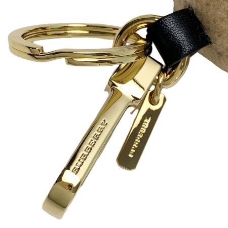  BURBERRY バーバリー ベアチャーム チェック カシミヤ ブラウン 箱付