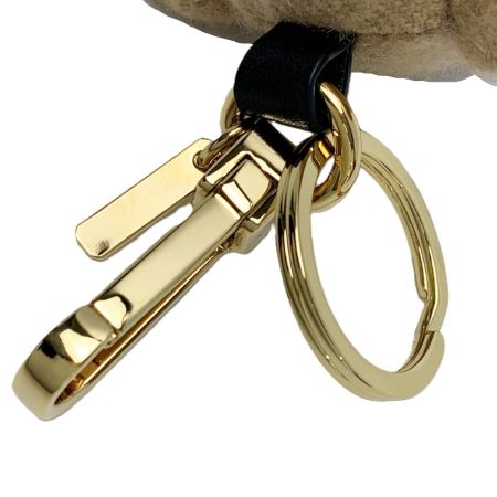  BURBERRY バーバリー ベアチャーム チェック カシミヤ ブラウン 箱付