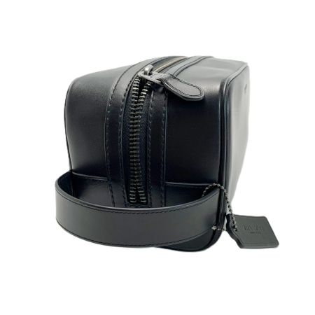  COACH コーチ スモールトラベルキット ハンドポーチ クラッチ セカンドバッグ レザー 2836 ブラック メンズ