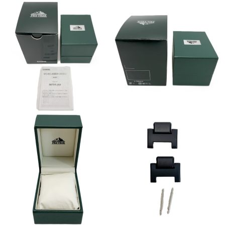  CASIO カシオ PRO TREK 世界6局対応電波ソーラーウォッチ  PRW-61FC-1JF ブラック 箱有