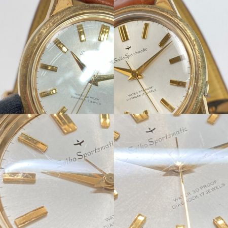 SEIKO セイコー スポーツマチック 17石 6601-8930 シルバー文字盤 自動巻き メンズ 腕時計 Sportsmatic