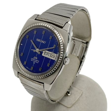  SEIKO セイコー ロードマチック デイデイト 23石 5606-7110 ブルー 自動巻き メンズ 腕時計 LORD MATIC