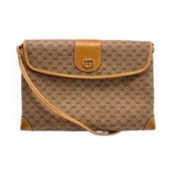GUCCI グッチ ショルダーバッグ マイクロGG レザー 14.001.5364 ベージュ レディース ゴールド金具 Cランク