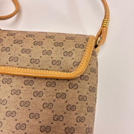 GUCCI グッチ ショルダーバッグ マイクロGG レザー 14.001.5364 ベージュ レディース ゴールド金具