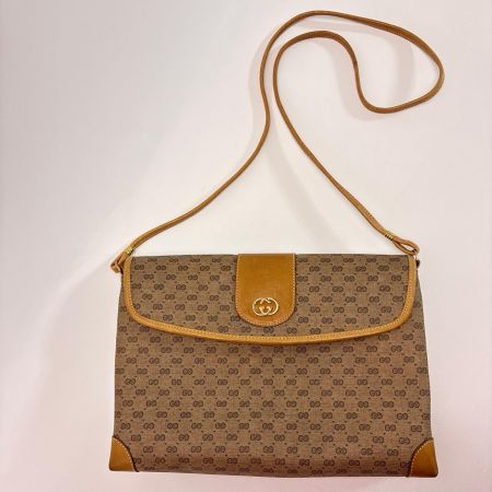 GUCCI グッチ ショルダーバッグ マイクロGG レザー 14.001.5364 ベージュ レディース ゴールド金具